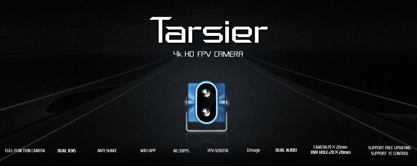 Caddx Tarsier, FPV con grabación 4K para drones de carreras